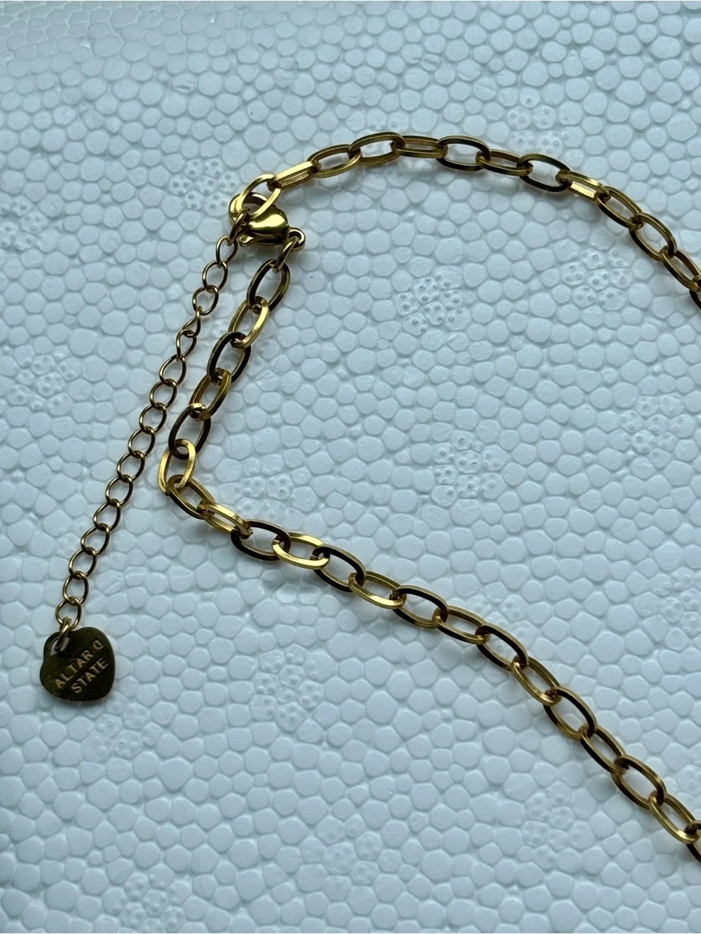 Source Unknown Gold and Rose Gold Cross Pendant Necklace with Crystal Accents